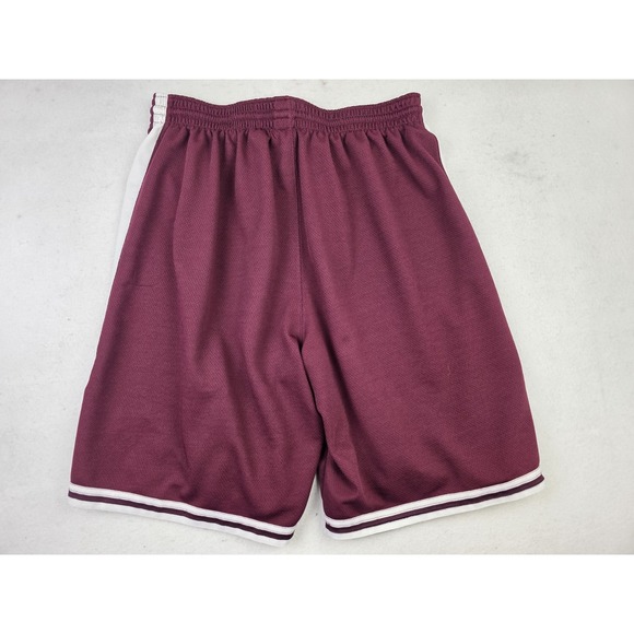 Y2K Team Nike Maroon White Basketball Shorts Mens Size L No Pockets - Picture 4 of 7